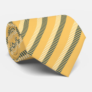 Cravate Motif unique bleu bleu jaune