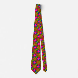 Cravate Motif unique coloré