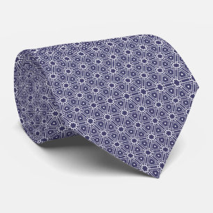 Cravate Motif unique en couleur bleue et gris