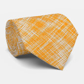Cravate Motif unique orange jaune (Roulé)