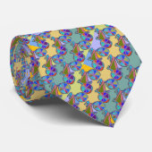 Cravate motif vélo élégant pour costume (Roulé)