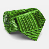 Cravate Motif vert (Roulé)