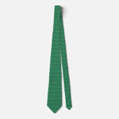 Cravate Motif vert avec Motif de points. Green (Devant)