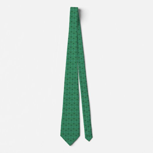 Cravate Motif vert avec Motif de points. Green (Devant)