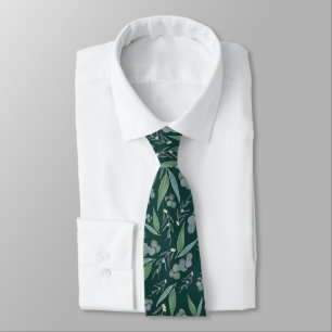 Cravate Motif vert d'Emerald Turquoise Eucalyptus