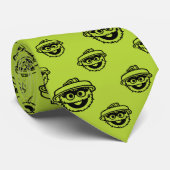 Cravate Motif vert d'Oscar le Grouch (Roulé)