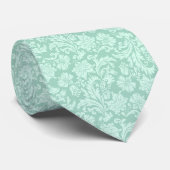 Cravate Motif Vert Et Blanc À La Menthe (Roulé)