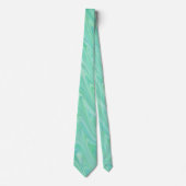 Cravate Motif Vert Marbré (Devant)