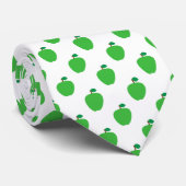 Cravate Motif vert pomme (Roulé)