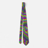 Cravate Motif vibrant à rayures radiales (Dos)