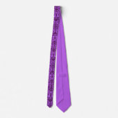 Cravate Motif victorien violet (Dos)