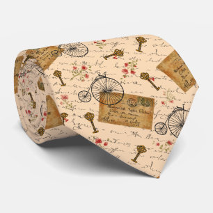 Cravate motif vintage