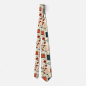 Cravate Motif vintage Floral & Caméra (7) (Dos)