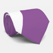 Cravate Motif violet et blanc (Roulé)