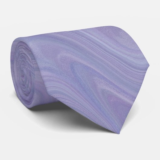 Cravate Motif Violet Marbré (Roulé)
