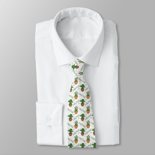 Cravate Motif Wild Cactus (Attaché)