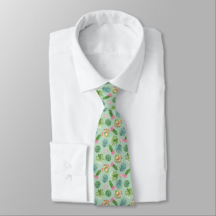 Cravate Motif Wild Cactus