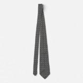 Cravate Motif Zebra Argent Noir (Dos)