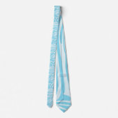 Cravate Motif Zèbre Bleu (Dos)