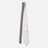 Cravate Motif Zigzag Brown (Dos)