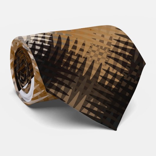 Cravate Motif Zigzag cool multicolore (Roulé)