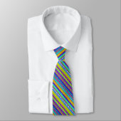 Cravate Motif Zigzag multicolore (Attaché)