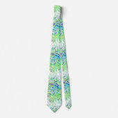 Cravate Motifs  Abstraits couleur vert clair 2023 (Devant)