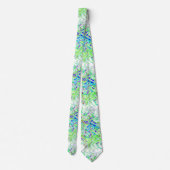 Cravate Motifs  Abstraits couleur vert clair 2023 (Dos)