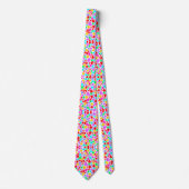 Cravate Motifs de cœurs colorés mignons (Devant)
