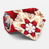 Cravate Motifs de fleurs de broderie (Roulé)