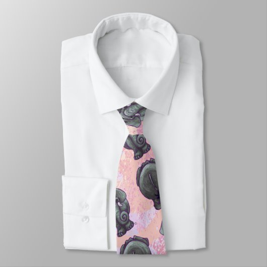 Cravate Motifs d'éléphant (Attaché)