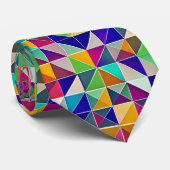 Cravate Motifs géométriques colorés (Roulé)