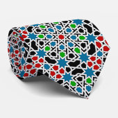 Cravate motifs géométriques islamiques (Roulé)