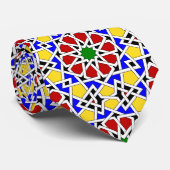 Cravate motifs géométriques islamiques (Roulé)