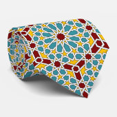 Cravate motifs géométriques islamiques (Roulé)
