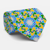 Cravate motifs géométriques islamiques (Roulé)