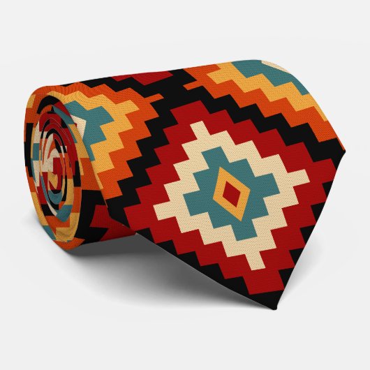 Cravate Motifs roumains (Roulé)