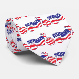 Cravate Moto patriotique