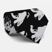 Cravate motoneige en gris (Roulé)