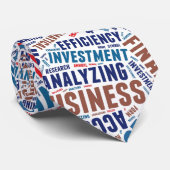 Cravate Mots d'affaires (Roulé)