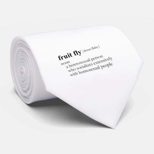 Cravate MOUCHE À FRUIT (définition) (Roulé)