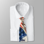 Cravate Mouche avec Eagles dans la terre du libre (Attaché)
