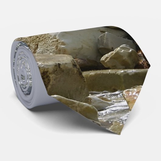 Cravate Mouette et mer (Roulé)