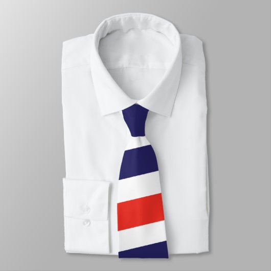Cravate Moustache avec les rayures rouges, blanches et (Attaché)