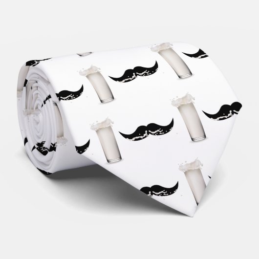 Cravate Moustache de lait (Roulé)