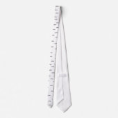 Cravate Moustache florale de motif tissée par gris rose (Dos)