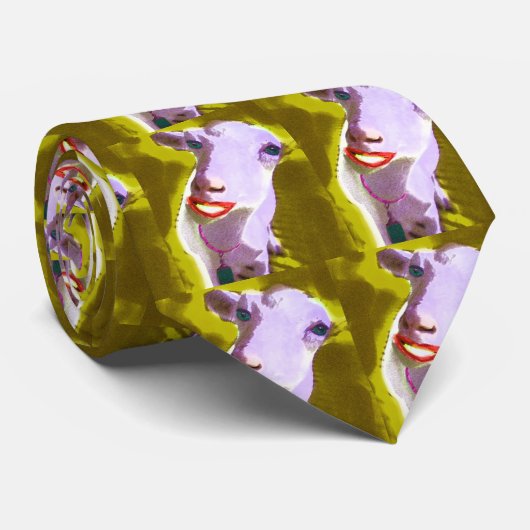 CRAVATE MOUTONS DE TECHNO (Roulé)