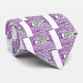 Cravate Mucoviscidose carrée de famille (Roulé)