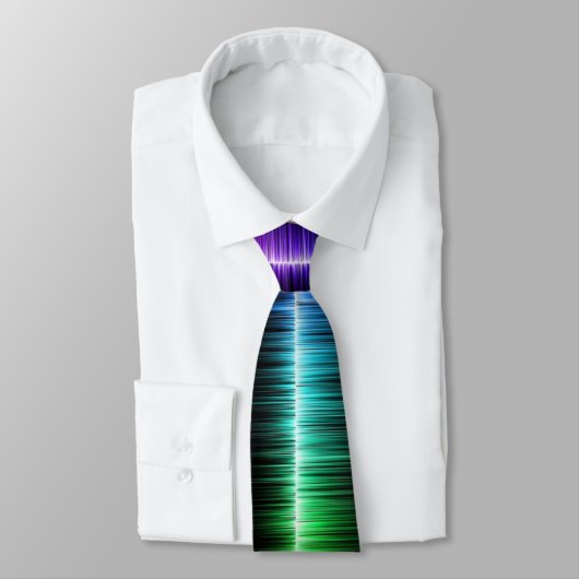 Cravate Multi Coloured Sound Wave Necktie (Attaché)