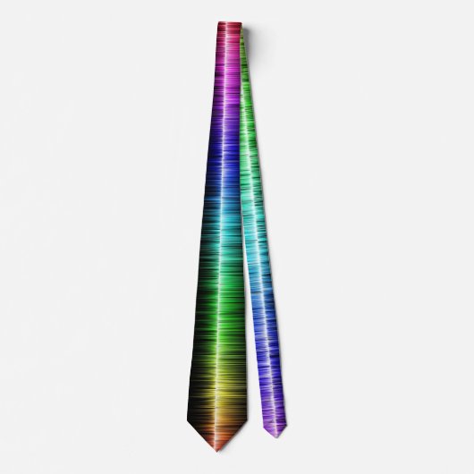 Cravate Multi Coloured Sound Wave Necktie (Devant)